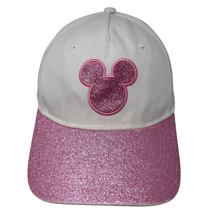 Disney Minnie Mouse Strapback Baseball Cap Multicolor One Size Glitter 6 Panel