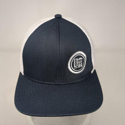 Pacific Headwear Snapback Trucker Hat Blue OSFA Adjustable Embroidered Mesh Back