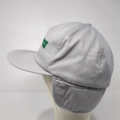 Terra Fitted Hat Gray OSFA Neck Flap Embroidered Faux Fur K-Brand