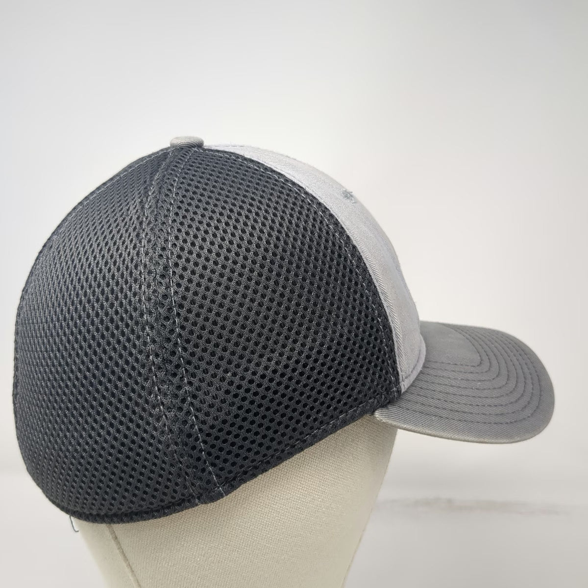 New Era Baseball Cap Gray M Rocky Mountain Agronomics Mesh Stretch Fit Hat