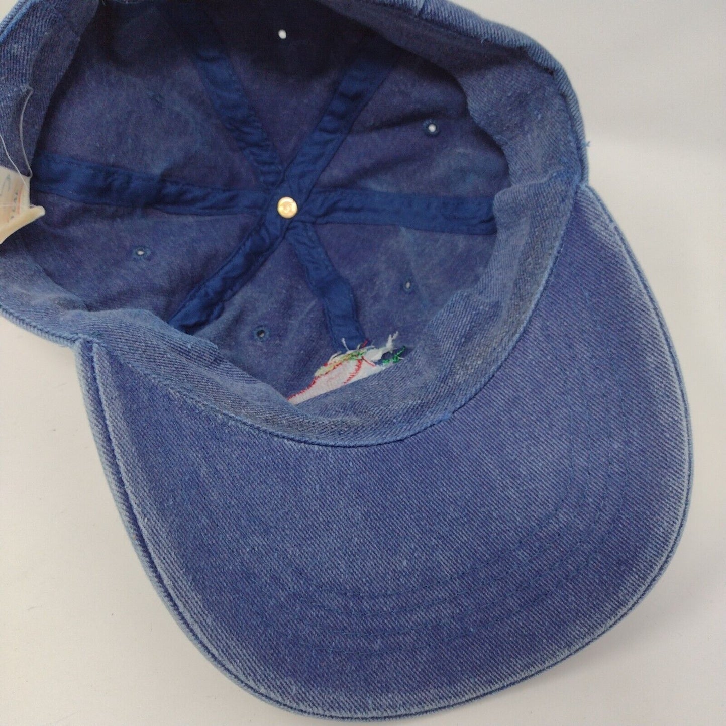 Jalapeño Open Strapback Hat Blue OSFA Embroidered Denim 6 Panel Otto Cap