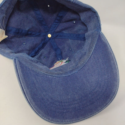 Jalapeño Open Strapback Hat Blue OSFA Embroidered Denim 6 Panel Otto Cap