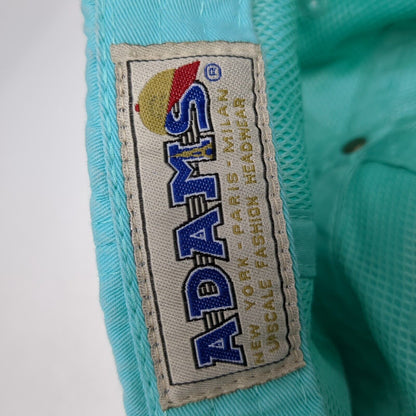 Monogram Slideback Hat Blue One Size Adjustable Embroidered 6 Panel Adams