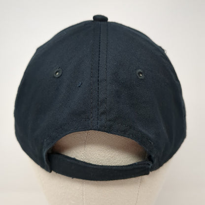 Timberline Football Strapback Hat Black One Size Adjustable Embroidered
