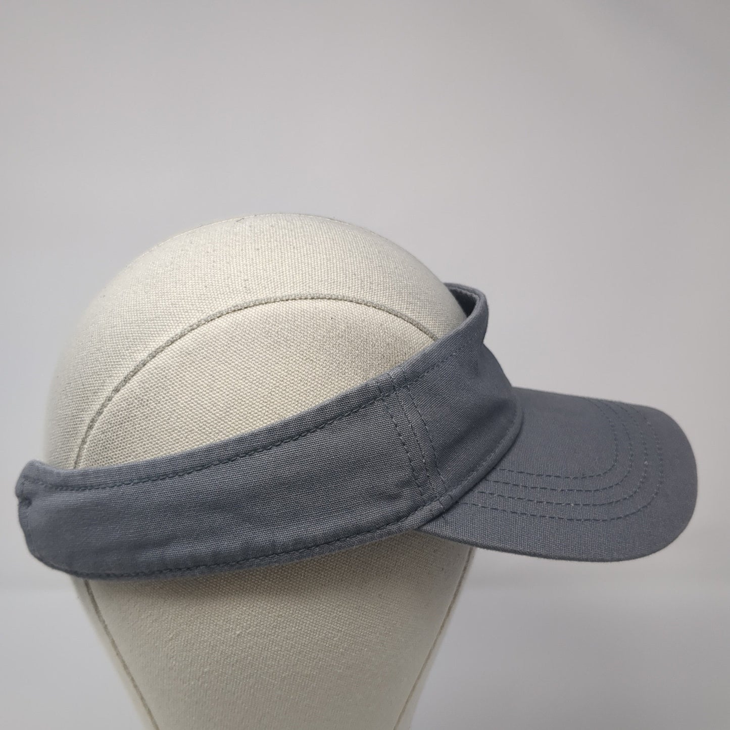 Unbranded Slideback Visor Hat Gray One Size Adjustable Blank Solid