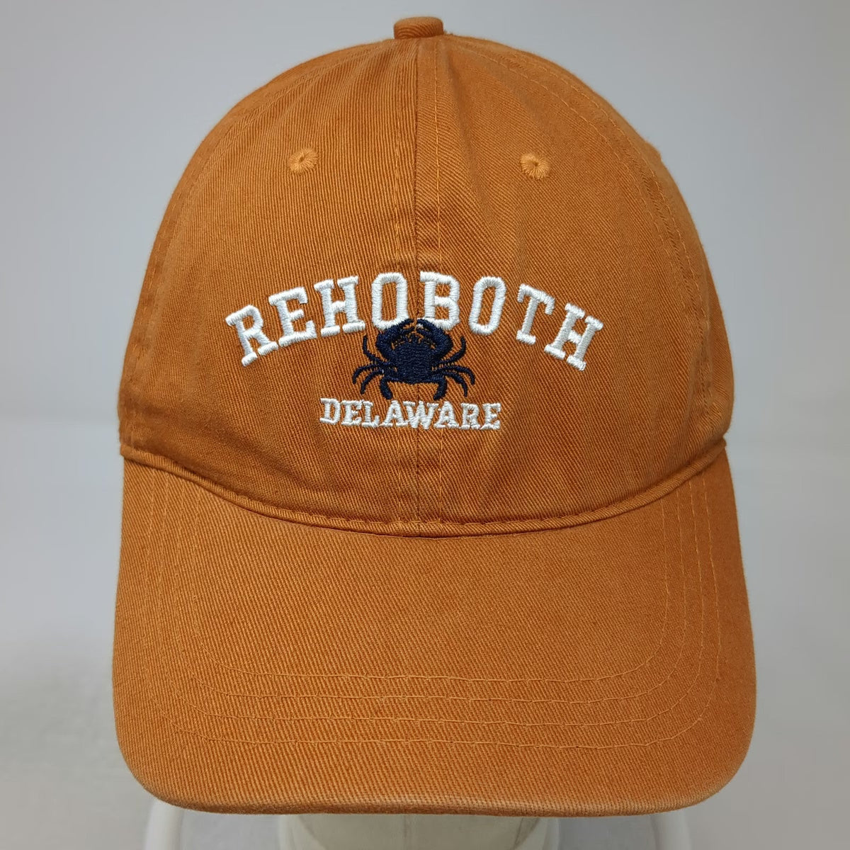 new vibe Baseball Cap Brown One Size Strapback Rehoboth Delaware Crab Hat Cotton