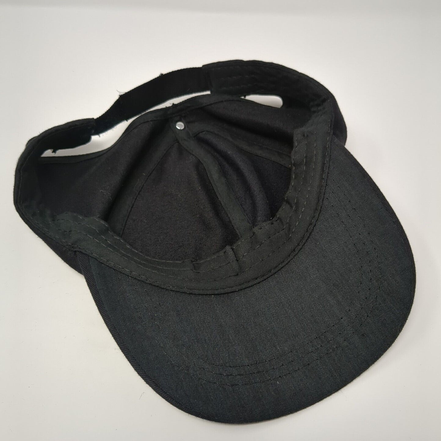 DYJ Strapback Hat Bun Ponytail Black One Size Adjustable Embroidered