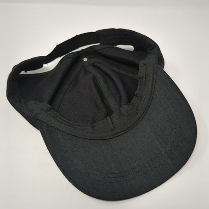 DYJ Strapback Hat Bun Ponytail Black One Size Adjustable Embroidered
