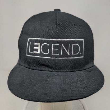 Legend Snapback Hat Black OSFA Embroidered 6 Panel To: Little Arrows