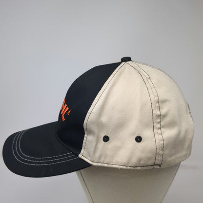 Stihl Outfitters Baseball Cap Black Beige Orange One Size Strapback Logo Hat