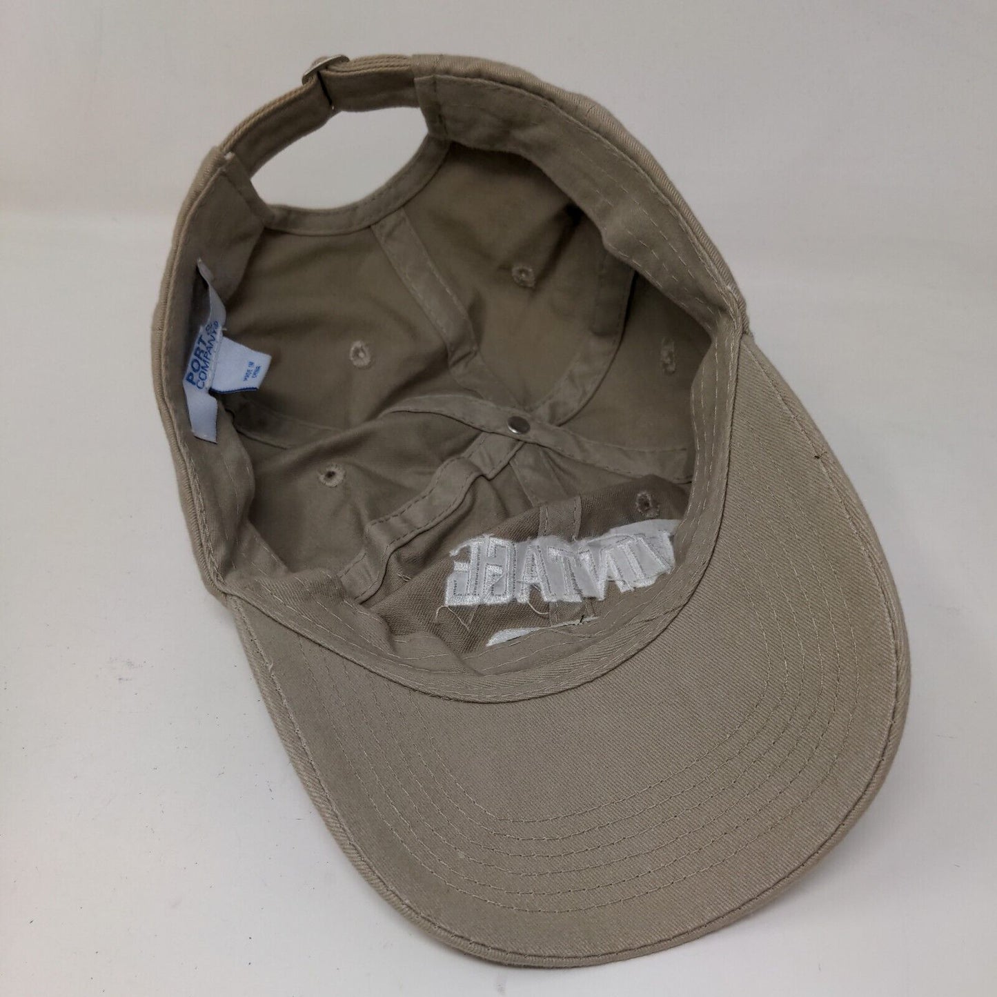 Port & Company Men's Slideback Hat Tan Adjustable Embroidered Vintage 1970 Logo