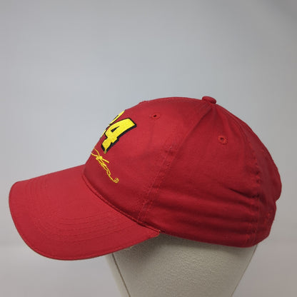 24 Jeff Gordon Strapback Hat Red One Size Adjustable Embroidered Chase