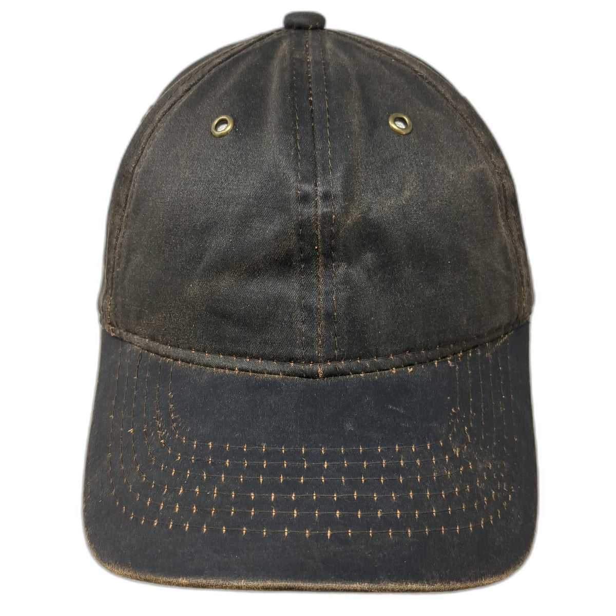George Baseball Cap Brown One Size Slideback Distressed Contrast Stitching Hat