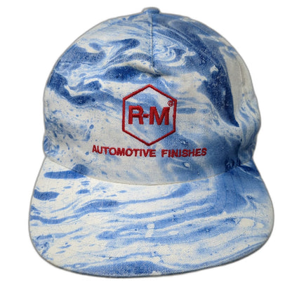 The Sportsman 5 Panel Blue White One Size R-M Automotive Finishes Snapback Hat