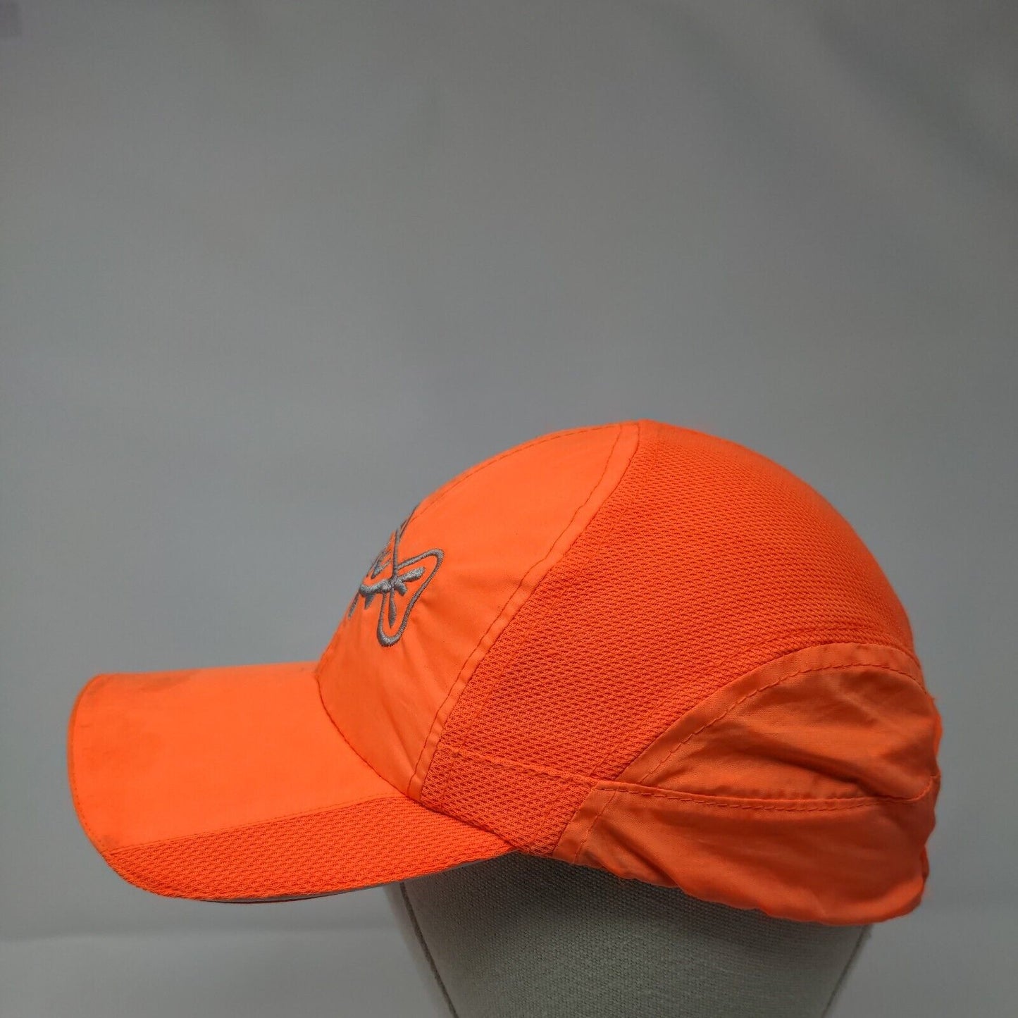 Fish Strapback Hat Orange One Size Adjustable Embroidered Cancun
