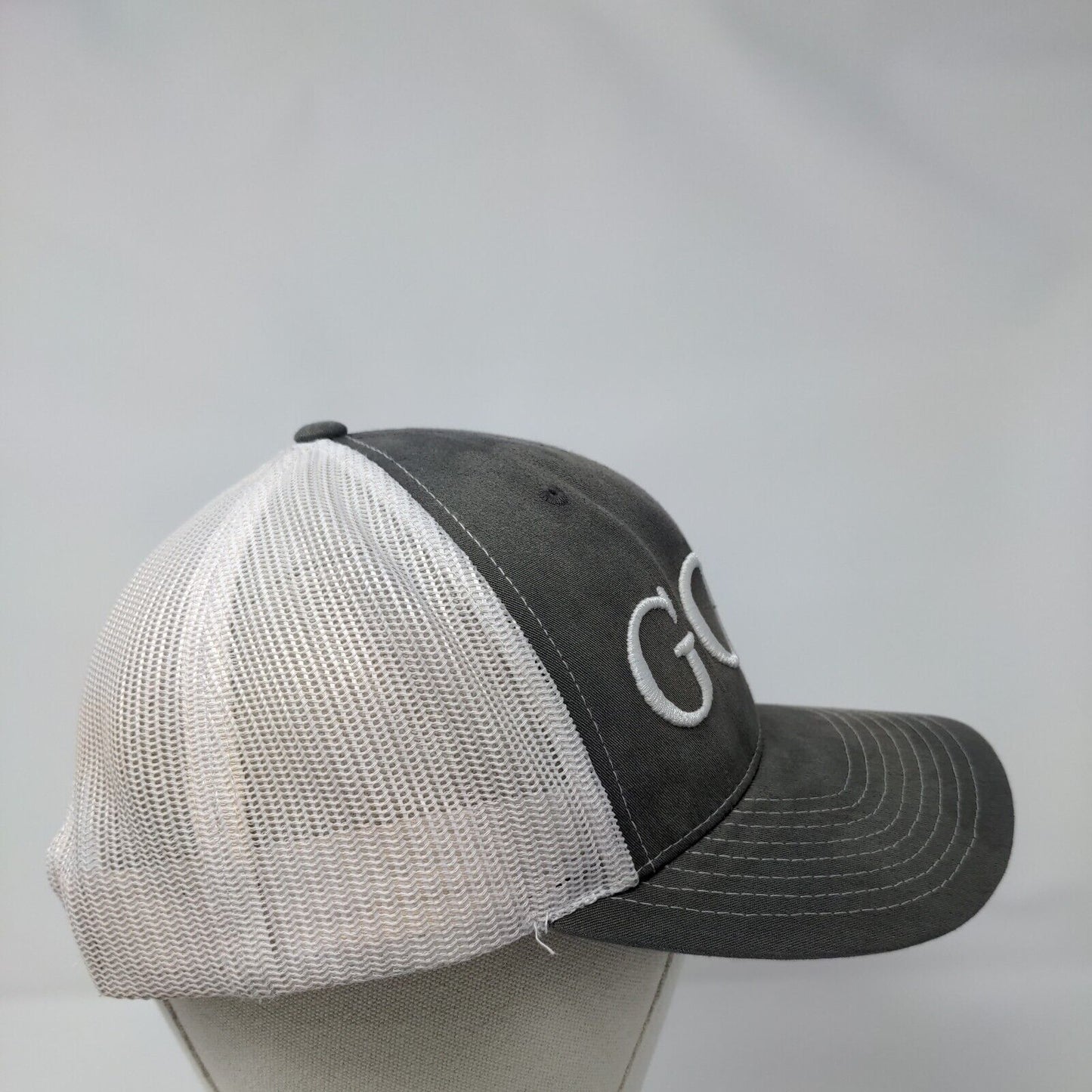 Golf Snapback Trucker Hat Gray One Size Adjustable Mesh Back Richardson