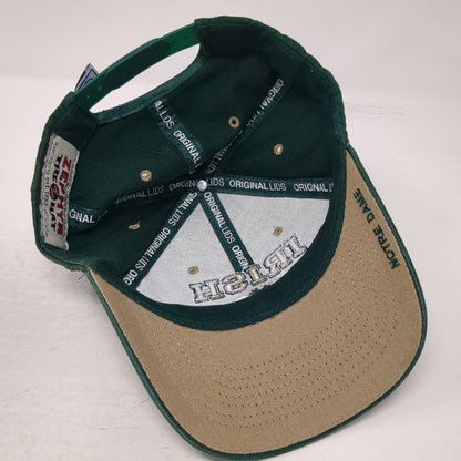 Zephyr Notre Dame Irish Snapback Hat Green One Size Embroidered Shamrock College
