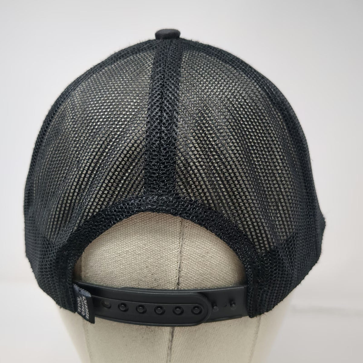 Teton Gravity Research Trucker Hat Black One Size Flat Brim Snapback Mesh Patch