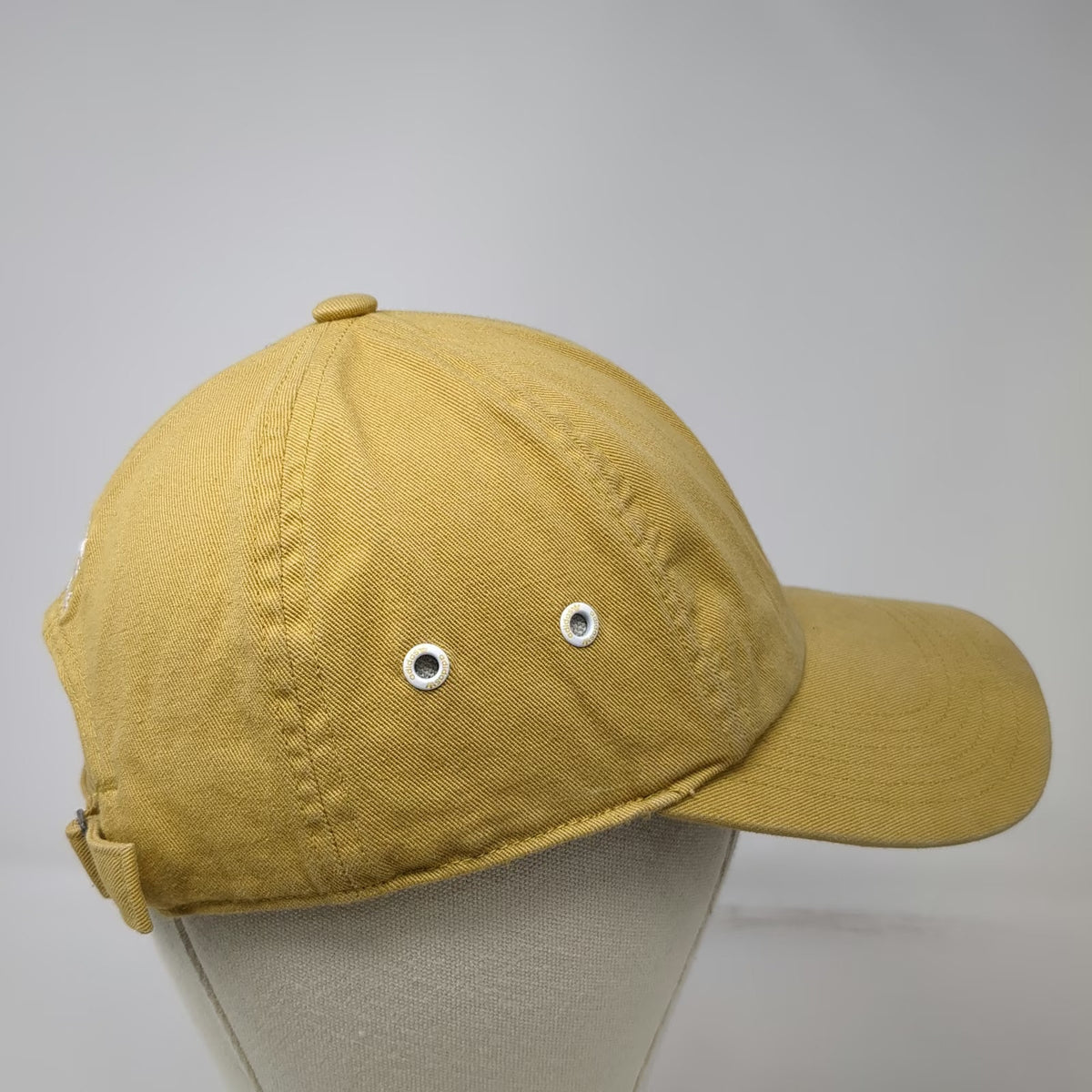 adidas Baseball Cap Brown One Size Embroidered Trefoil Logo Slideback Curved Hat