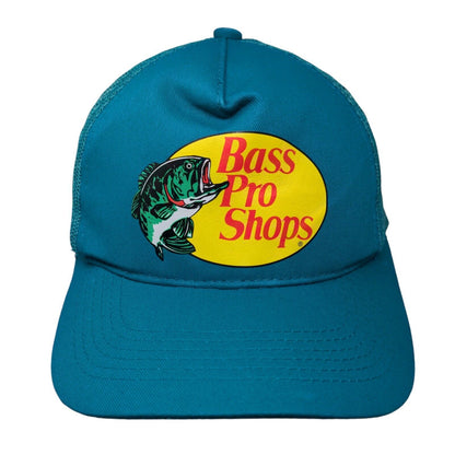 Bass Pro Shops Snapback Mesh Back Trucker Hat Blue OSFM Solid Fishing