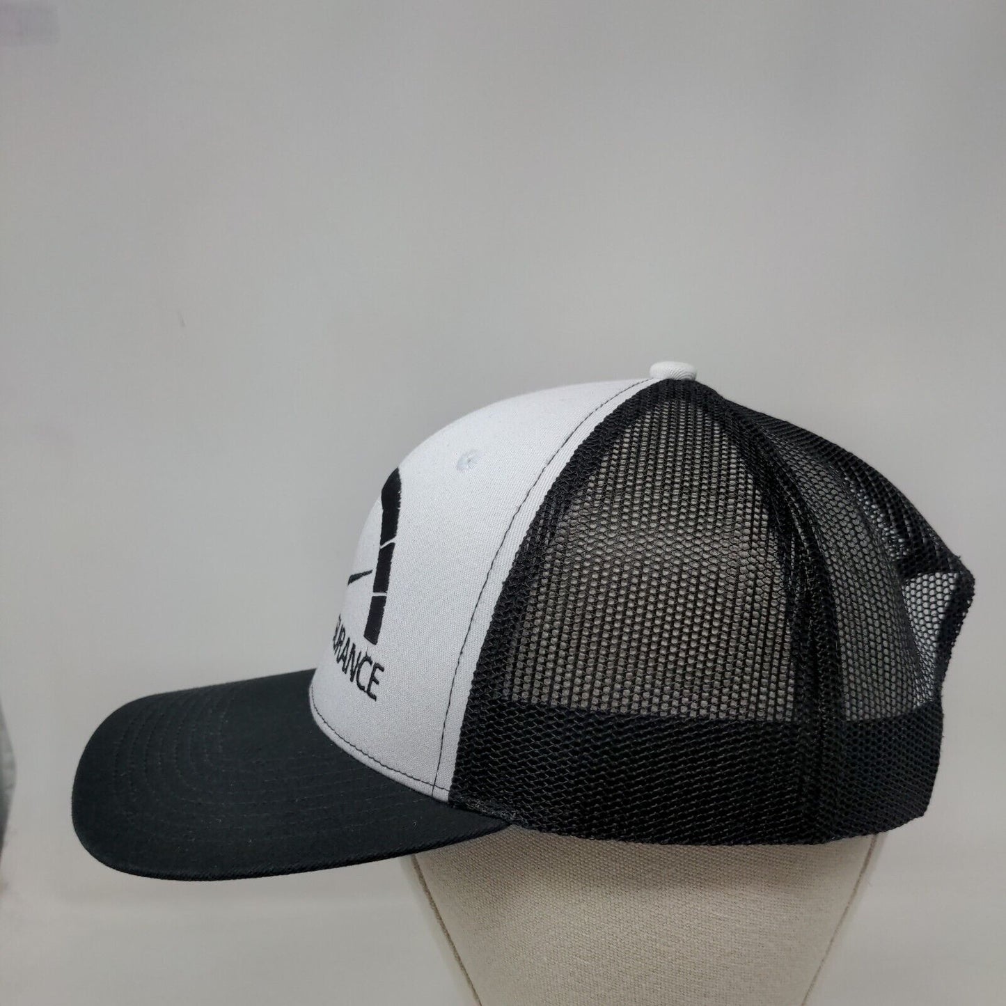 Instant Insurance Adult Snapback Trucker Hat Black OS Mesh Back Outdoor Cap