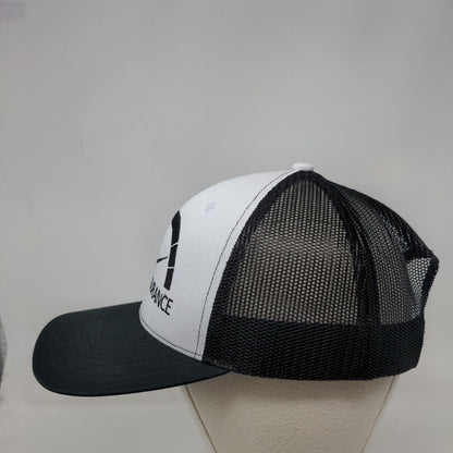 Instant Insurance Adult Snapback Trucker Hat Black OS Mesh Back Outdoor Cap