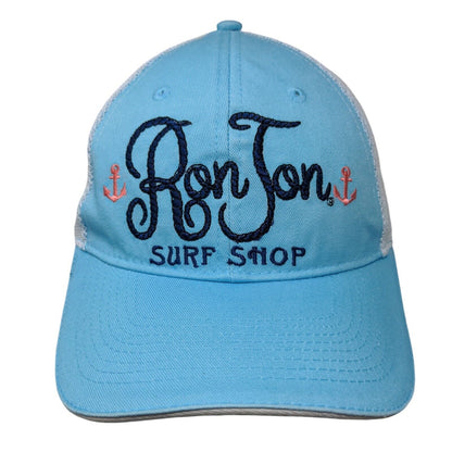 Ron Jon Surf Shop Cozumel Strapback Trucker Hat Blue OSFM Adjustable Mesh Back