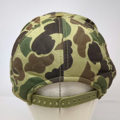 OTTO 5 Panel Green Yellow Camo Jerry's Tire Repair One Size Rope Snapback Hat