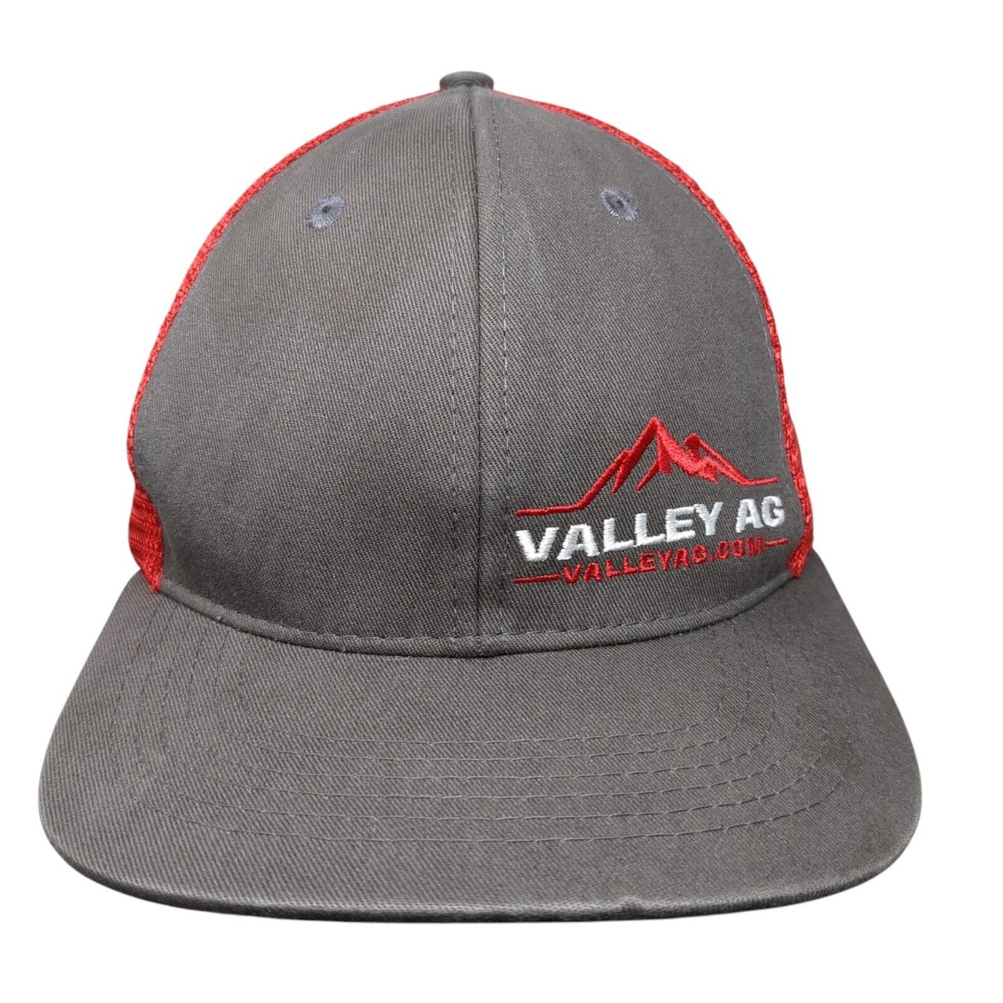 Valley AG Snapback Mesh Back Trucker Hat Multi One Size Embroidered