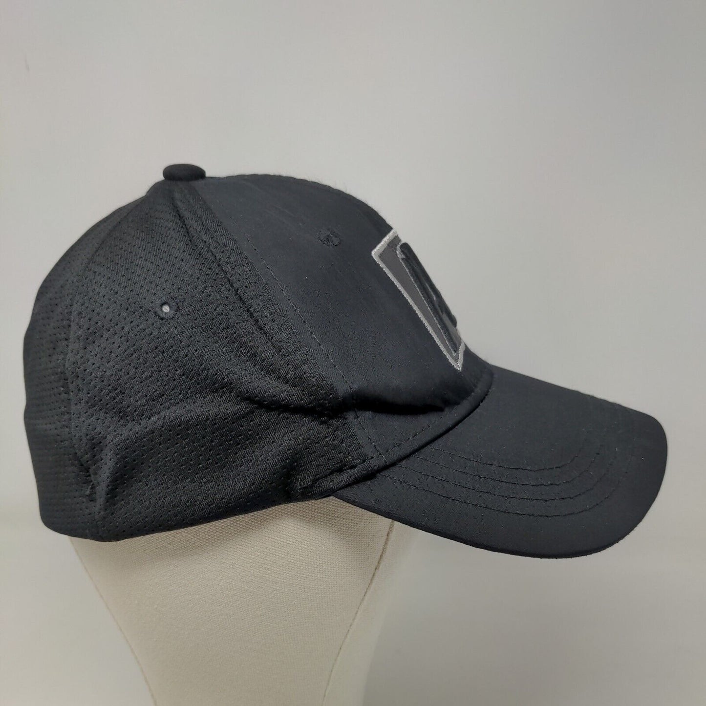 Aeropostale Men's Fitted Hat Black Size S/M Embroidered Big A Logo Polyester