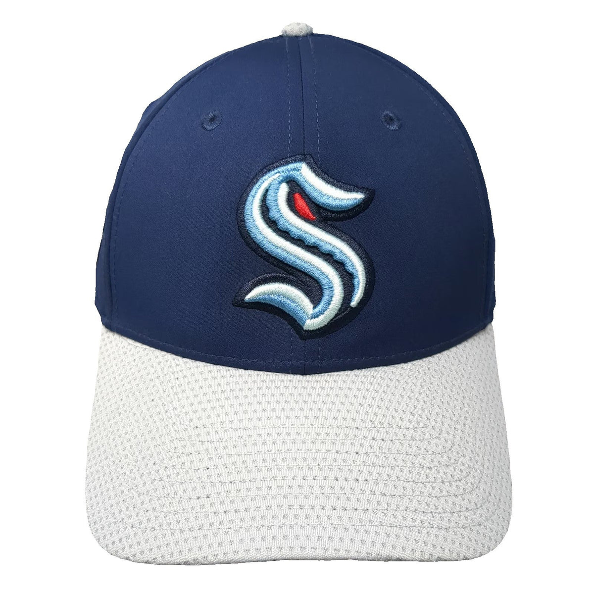 Fanatics Seattle Kraken NHL Snapback Blue One Size Hat Pro Shield Textured Brim