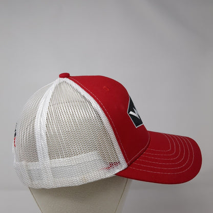 Wrb Wild Ride Brew Snapback Trucker Hat Red OS Adjustable Mesh Back Brewery