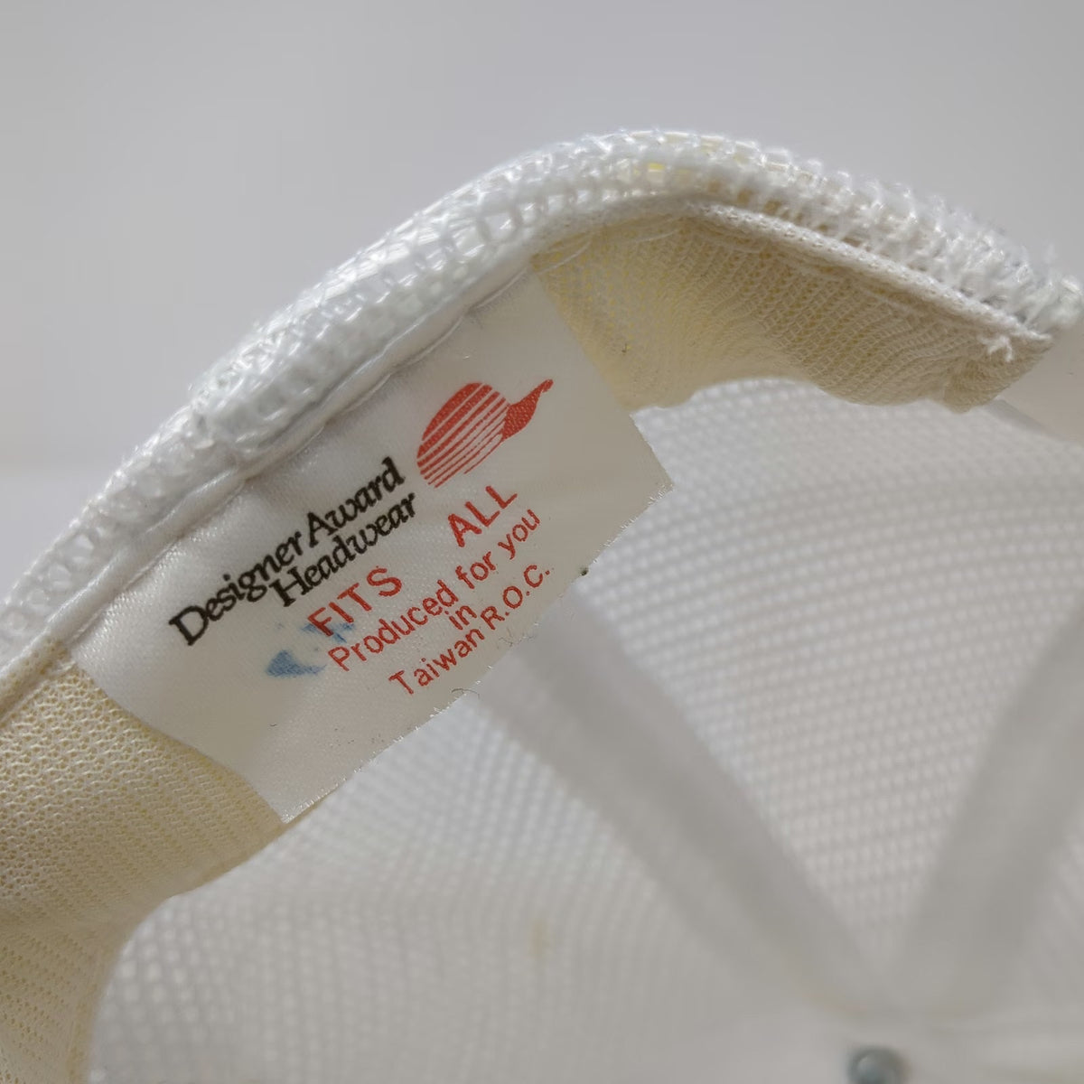 Designer Award Headwear Trucker Hat White One Size M.S. Seaward Mesh Snapback
