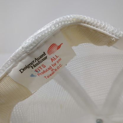 Designer Award Headwear Trucker Hat White One Size M.S. Seaward Mesh Snapback