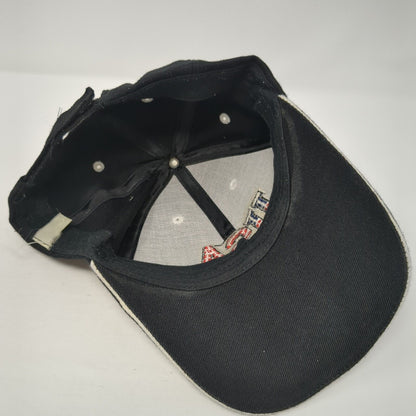 USA American Eagle Strapback Baseball Cap Black One Size Adjustable Patriotic