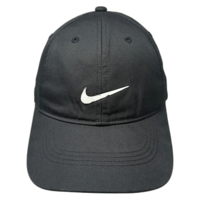 Nike Baseball Cap Black OSFM Dri-FIT Heritage86 Swoosh Strapback Sport Golf Hat