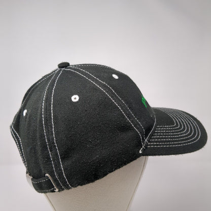 Platt Slideback Hat Black One Size Embroidered Adjustable Vent Holes
