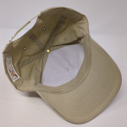 Lutesville Motor Co Ford Snapback Hat Tan OS Adjustable Vented Holes Otto
