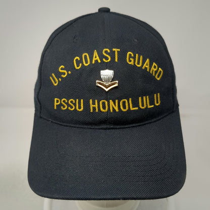 Blue Baseball Cap U.S. Coast Guard PSSU Honolulu Military Pin Hat Vintage