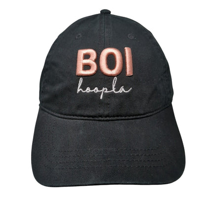 BOI Hoopla Slideback Hat Black OSFA Adjustable Embroidered Cap America