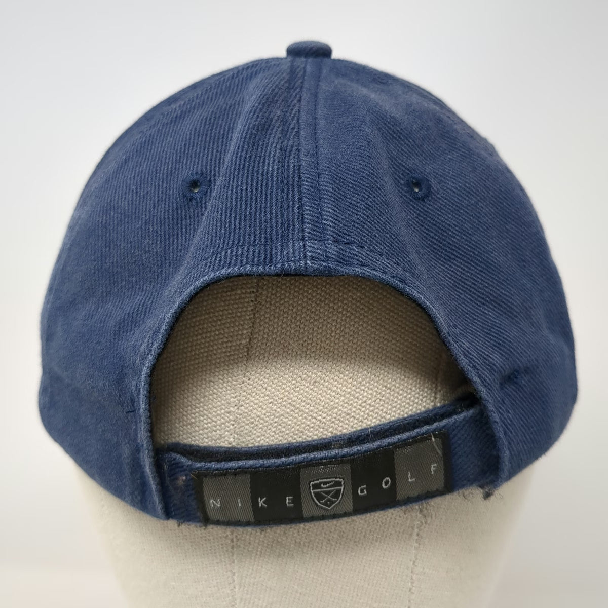 Nike Baseball Cap Blue One Size Embroidered Swoosh Logo Golf Cotton Sport Hat