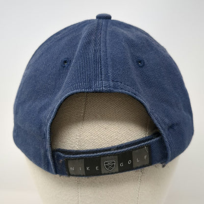 Nike Baseball Cap Blue One Size Embroidered Swoosh Logo Golf Cotton Sport Hat