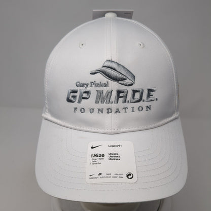 Gary Pinkel GP MADE Foundation Slideback Hat White OS Adjustable W/Tags Nike