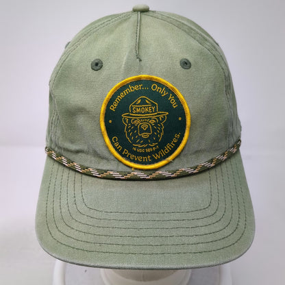Mad Engine 5 Panel Green One Size Smokey Bear Wildfire Prevention Snapback Hat