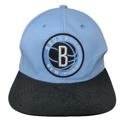 Mitchell & Ness Men's Snapback Hat Blue Adjustable Brooklyn New York Logo