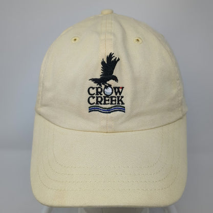 American Dry Goods Crow Creek Golf Hat Yellow One Size Baseball Cap Slideback