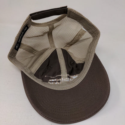 Southern Tire Mart Adult Strapback Trucker Hat Brown OS Mesh Back Outdoor Cap