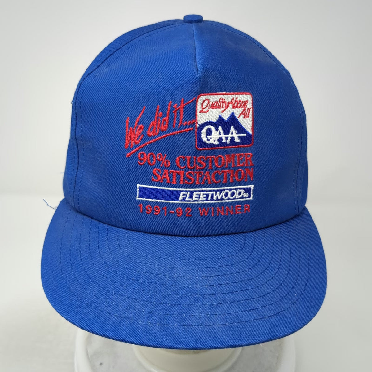 Louisville Mfg. Co. 5 Panel Blue One Size Hat Fleetwood 1991-92 Winner Snapback