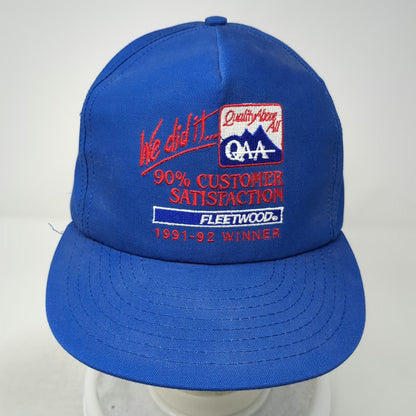 Louisville Mfg. Co. 5 Panel Blue One Size Hat Fleetwood 1991-92 Winner Snapback