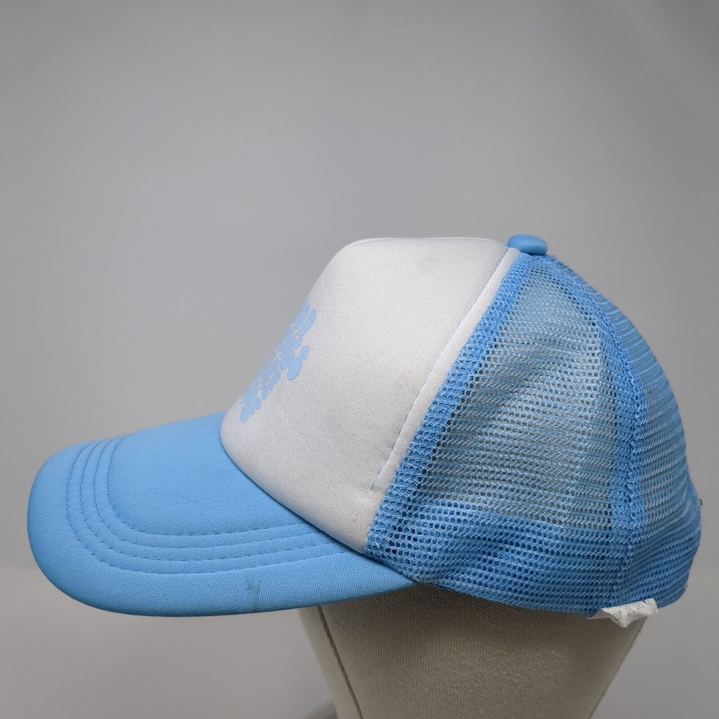 Good Things Take Time Snapback Trucker Hat Blue One Size Adjustable Mesh Back